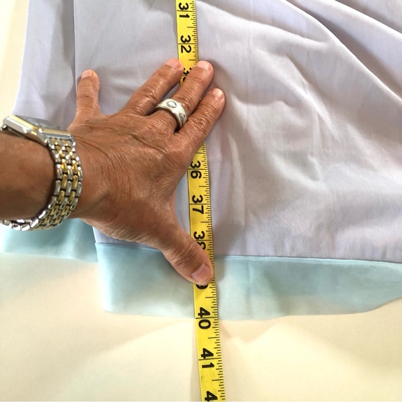 Vintage Vanity Fair Light Blue Nightgown Slip Dress Women’s 34, Modern Size 4-6 - Picture 13 of 16